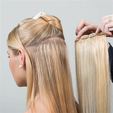 extensiones con clip de cabello natural